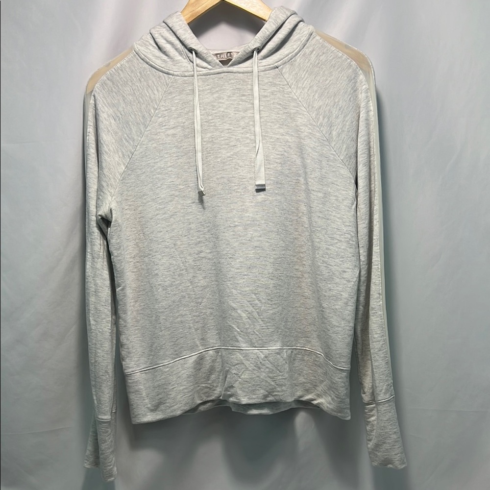 Athleta Gray Open Hearted Hoodie Size Small‎
